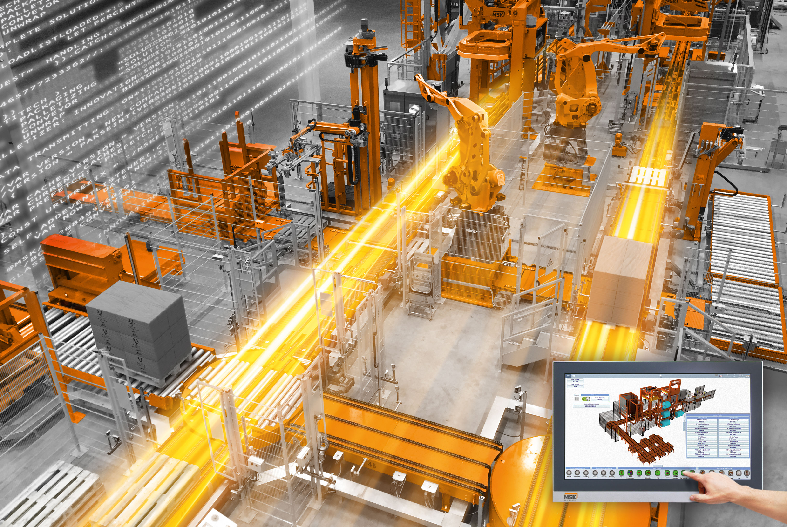 [Translate to Französisch:] MSK ist eine Weltmarke für Verpackungsmaschinen und Intralogistiksysteme